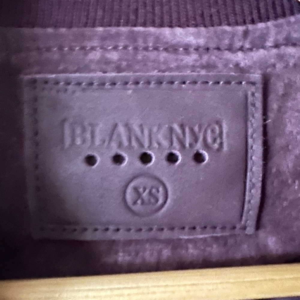 Blank NYC Suede Bomber Jacket Size XS - Picture 4 of 4